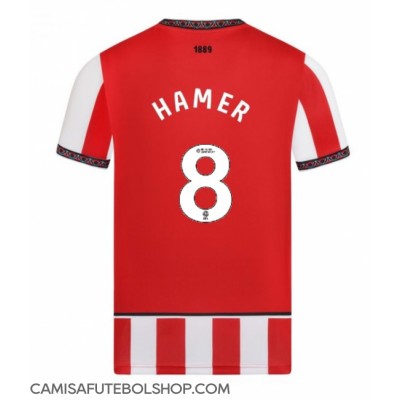 Camisa de time de futebol Sheffield United Gustavo Hamer #8 Replicas 1º Equipamento 2025-26 Manga Curta Camisa de time de futebol Sheffield United Gustavo Hamer #8 Replicas 1º Equipamento 2025-26 Manga Curta